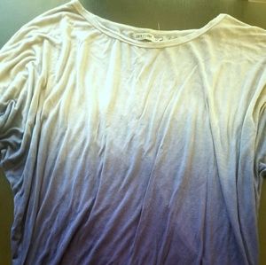 Blue ombre dolman top